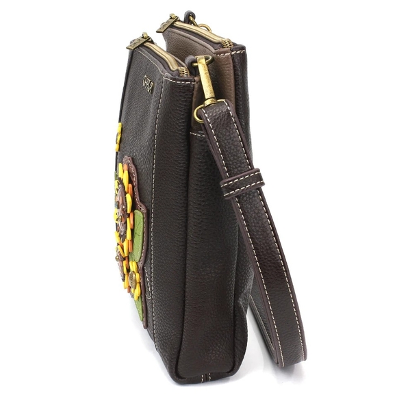 Reserved 🍃🌻Chala RFID Brown Sunflower Crossbody Bag - Picture 7 of 15